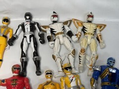 Power Rangers Set Red Green Yellow Blue Action Figure Articulate Lot