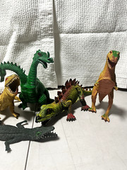 Vintage lot of 7 – IMPERIAL BRAND GODZILLA Dinosaurs Dragons Figures DOR MEI #2