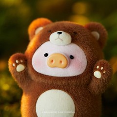 TOP Lulu The Piggy BEAR LULU Collectible Figurines Art Toys Cute Blind Box