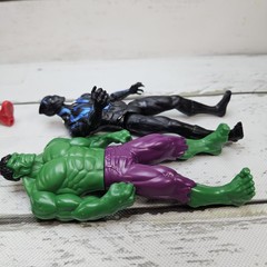Marvel Avengers Lot Of 6 6″ Basic Action Figures Modern Adjustable Hasbro Hulk