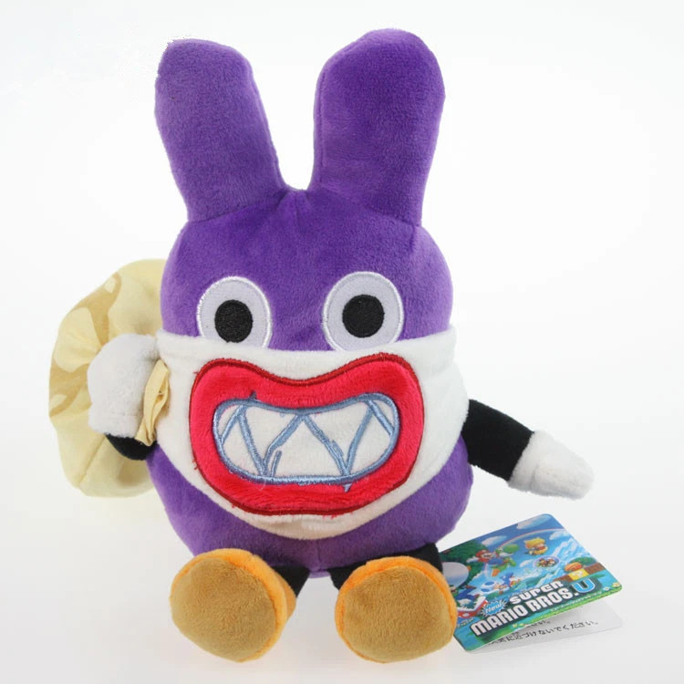 New Super Mario Bros Nabbit Rabbit Thief Plush Toy Stuffed Animal Plush Doll 8″