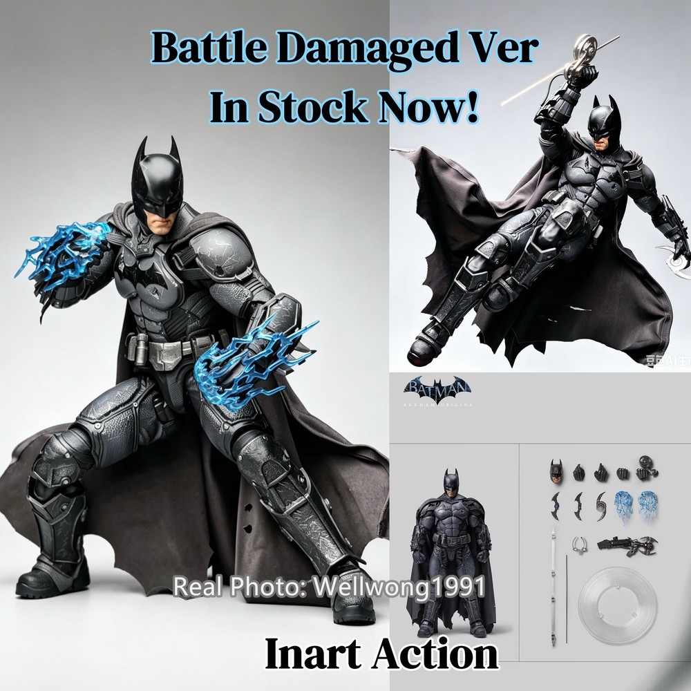 IN Stock! INART Arkham Origins Battle Damaged Ver Action Figure G0007 New IN Box