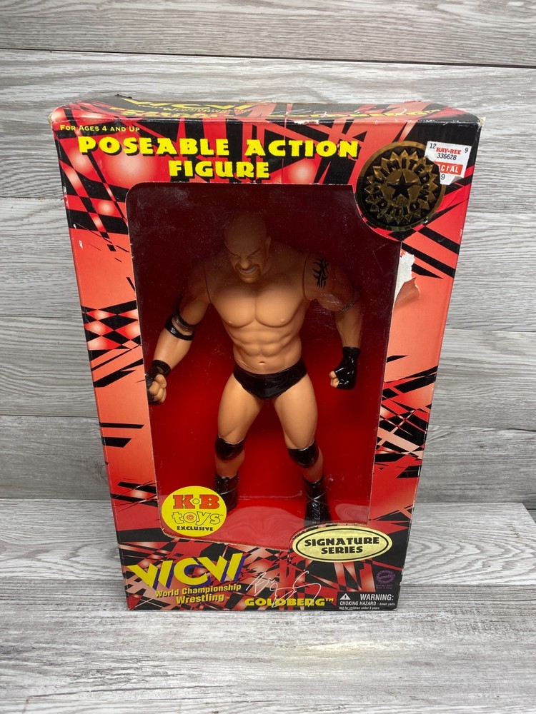 WCW 12″ Bill Goldberg Signature Series Old San Francisco Toymakers SHELF WEAR!!!