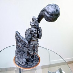 Fanart figure Havel knight airbrush painted 9.8 inch Adult 17+