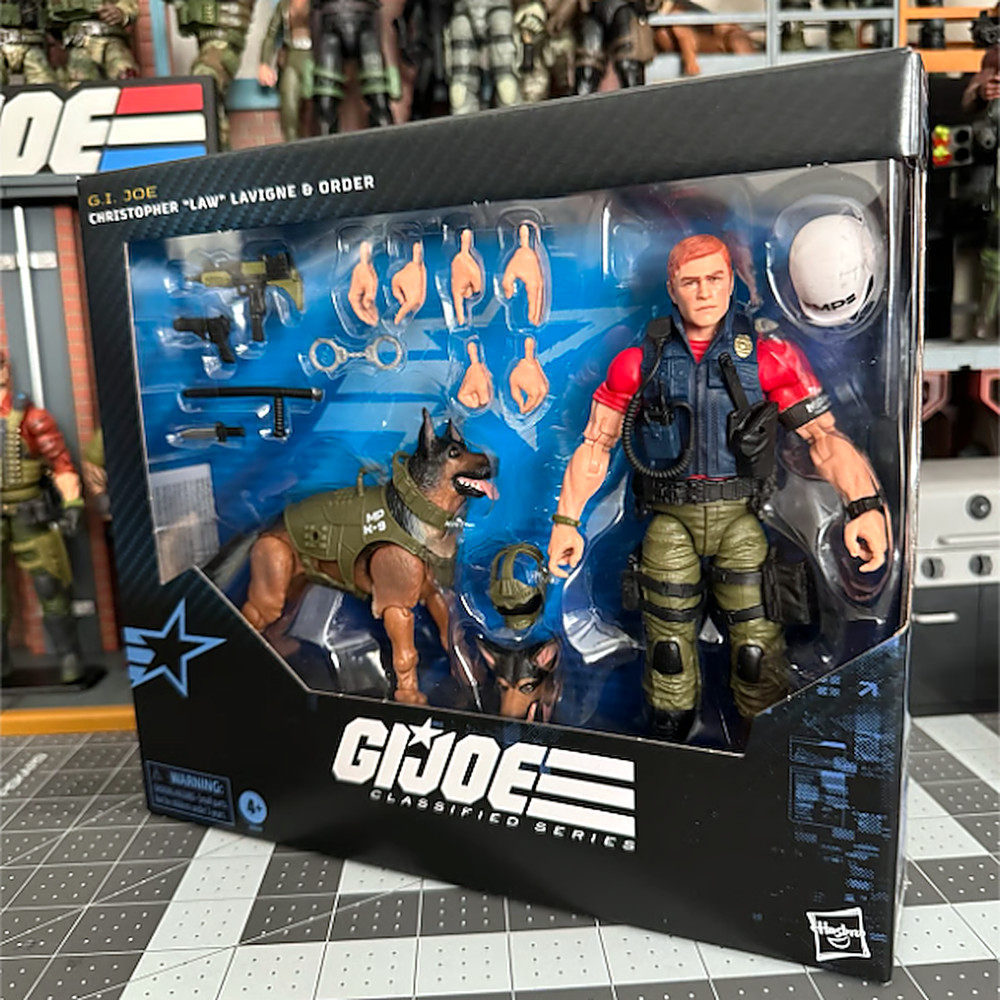 GI Joe Classified Series Law & Order K-9 Unit 6″ Figure Dog Set New