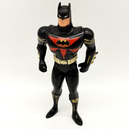 1993 VTG DC Comics Batman Black Gold Red Action Figure Kenner Bruce Wayne
