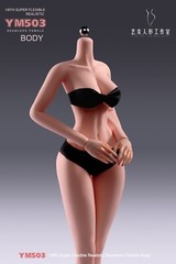 USA 1/6 Yi Ji Silicone Woman Action Figure Body YM503 Pale Suntan Tan Skin Toys