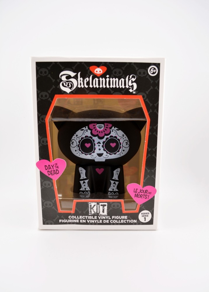 Skelanimals Day of the Dead Kit the Cat Series 1 collectible vinyl figure