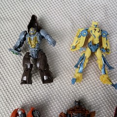 Lot (7) Transformers Rise of Beasts Figures Flex Changer Cheetor Optimus Primal