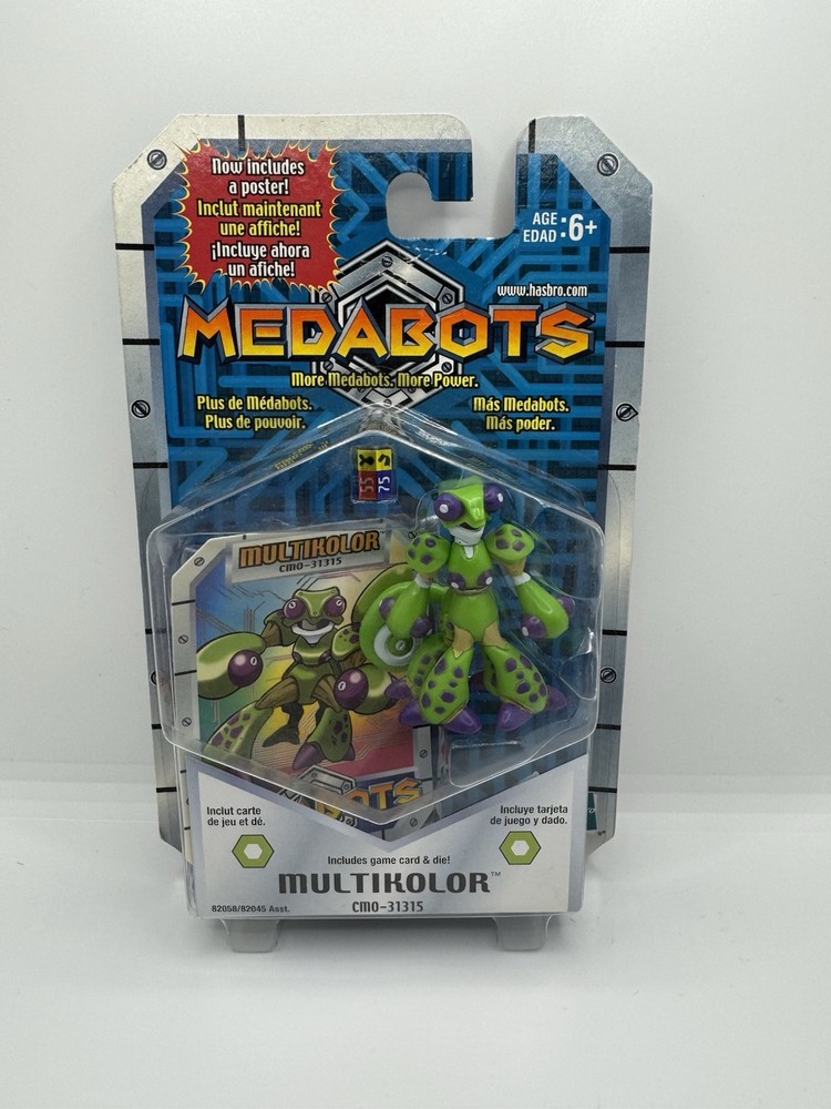 Medabots MULTIKOLOR 2.5″ Figure Brand New Hasbro Takara 1999- 2002 Rare