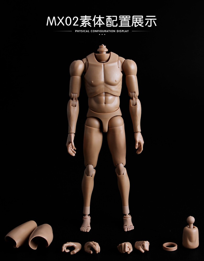 1/6 Scale Super Flexible Male Body Europe Skin Man Standard Action Figure Model