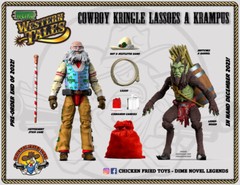 Weird Western Tales 1:18 scale (4″) Cowboy Kringle Lassoes the Krampus (2-pack)