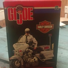 G.I. Joe Harley-Davidson Police Motorcycle Set w/ Motorcycle Vehicle