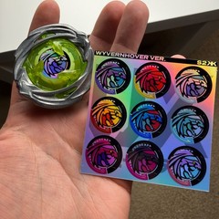 Beyblade X: CUSTOM UX Recolor Set Stickers