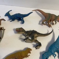 Assorted Bundle Lot Set Of 11 Dinosaur Action Figures Toys