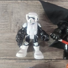 LOT OF 4 HASBRO 2000s PLAYSKOOL GALACTIC HEROES STAR WARS MINI FIGURE TOYS