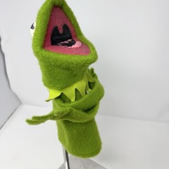 Vintage 1978 Fisher Price Jim Henson Muppets Kermit The Frog Hand Puppet