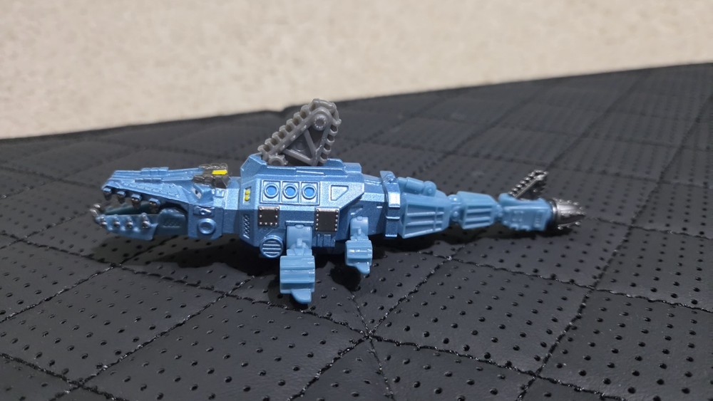 RARE Dinotrux Diecast Aquadon Shark Blue Metal Vehicle Dinosaur Die-Cast Aquatic