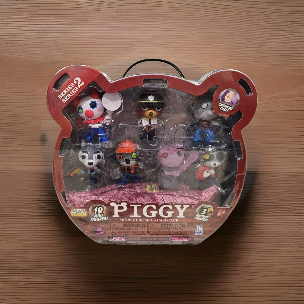 Roblox Piggy Mega Pack Series 2 10 Mini Figures Carry Case 3 Mystery EXC DLC!!