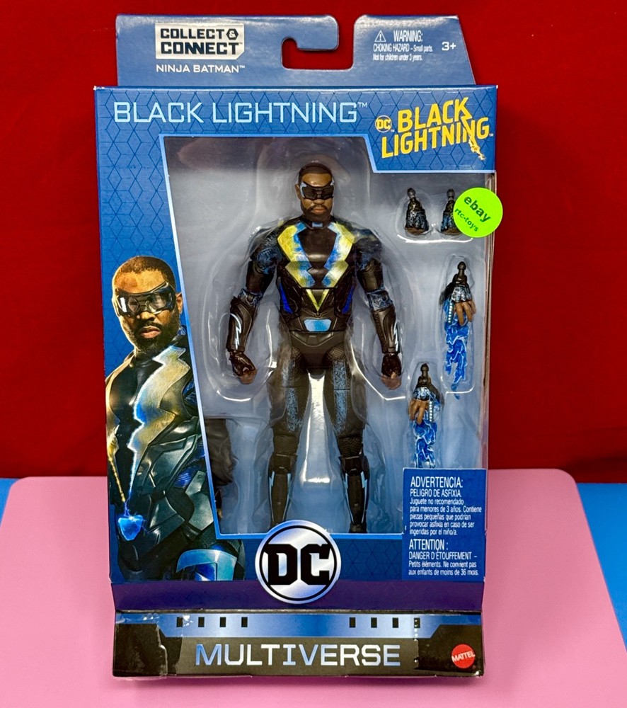 Mattel DC Multiverse BLACK LIGHTNING Connect Ninja Batman 6″ Action Figure GDX10