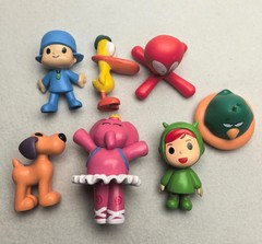 7Pcs Pocoyo Figure Set – Duck Elephant Bird Anime Model Ornaments Kids Toy