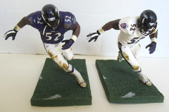 RAY LEWIS MCFARLANE NFL 5 RAVENS HOF LB LOOSE ROOKIE VARIANT REGULAR FIGURE LOT
