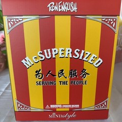 Ron English Mc Supersized Black light magic 8″inch Mindstyle Serving The People