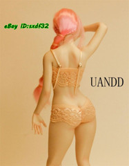 1:6 UANDD Small Bust OB Normal Skin NO Finger Bone 12″ Female Action Figure Body