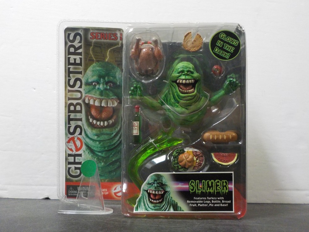 G414 2004 NECA Ghostbusters Slimer Figure Glow in the Dark NEW Sealed