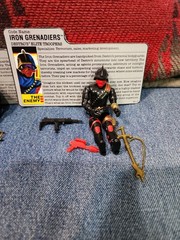 Iron Grenadiers V1 100% Complete G.I. Joe 1988 Hasbro Action Figure FLAWLESS