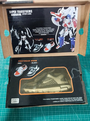 Bootleg Megatron Optimus Prime Transforming Black Basketball Sneaker Shoes Box