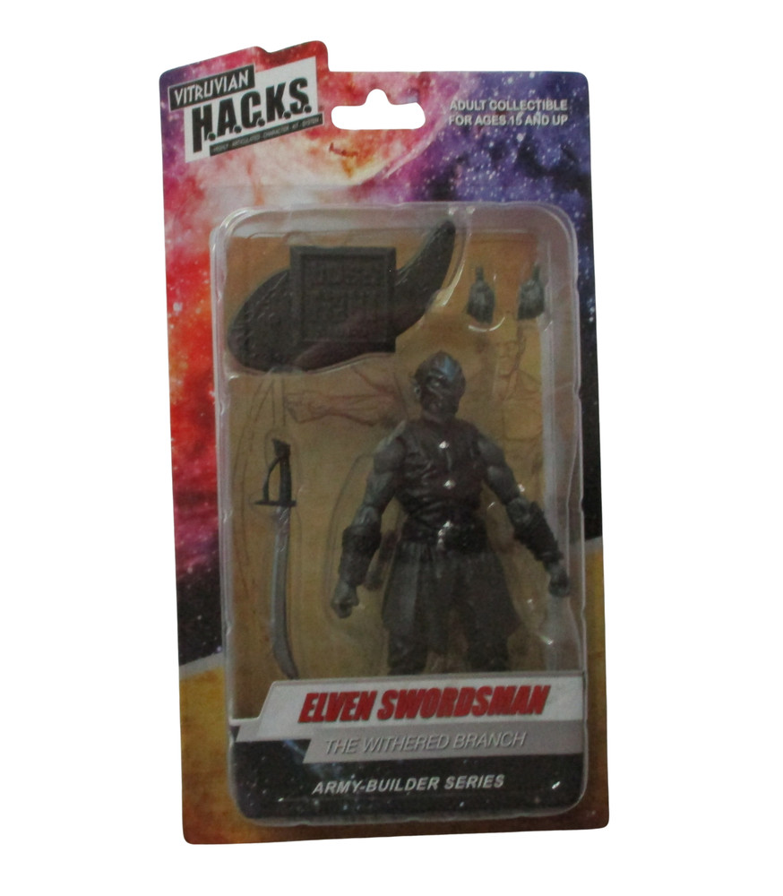 Vitruvian Action Figure: Basics – Elven Swordsman HACKS 3 3/4″ Boss Fight