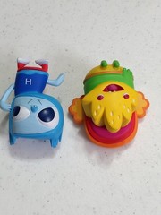 Kidrobot The Heroes of Burgertown Lot Of 2 Figures John Burgerman