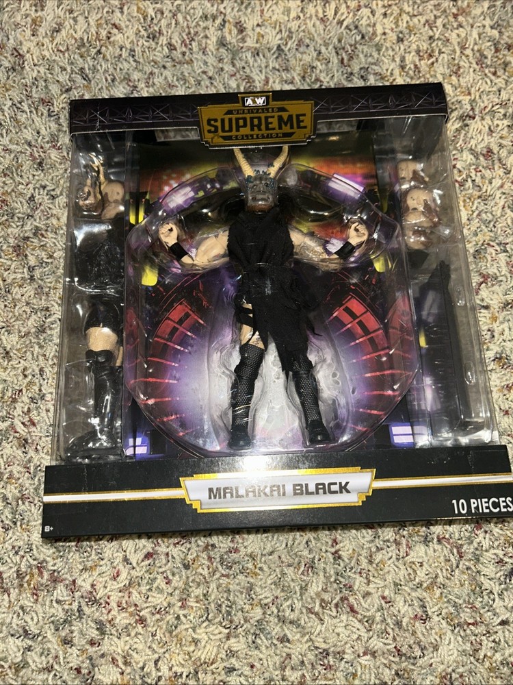 AEW Unrivaled Supreme Collection Malakai Black Figure Series 2 Aleister Black