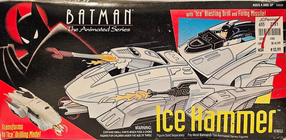 ICE HAMMER DC COMICS BATMAN ANIMATED SERIES 1992 KENNER VEHICLE NEW SEALED