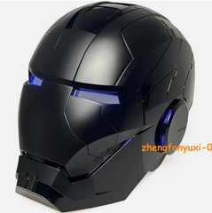 Autoking Iron Man MK5 Black Helmet Electronic Voice Activated Cosplay Mask Props