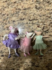 Angelina Ballerina Figure Lot Of Angelina, Miss Lilly And Alice