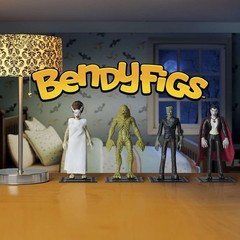 BendyFigs The Noble Collection NN1166 License Frankenstein, Multicoloured, Mediu