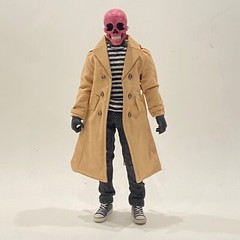 MO-SHLTC-KAH: 1/12 scale wired long trench coat for 6″ action figure – Camel