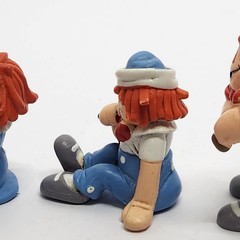 Vintage Raggedy Ann & Andy PVC Figures X3 1981 W Berrie 2.5″ COL-5053