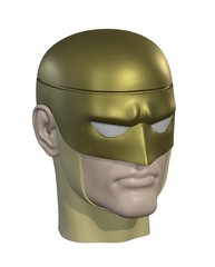Golden Man Custom Action Figure Head 1:9 or 1:6 Mego