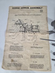 marx sir stuart silver knight and Valor Horse Set With Manual And Box Sold As Is