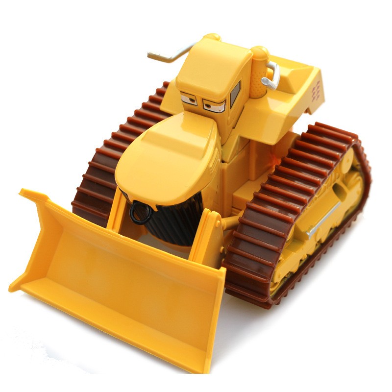 3PCS Disney Pixar Cars Yellow/Red/Green Bulldozer Chuy El Materdor Alloy Toy Car