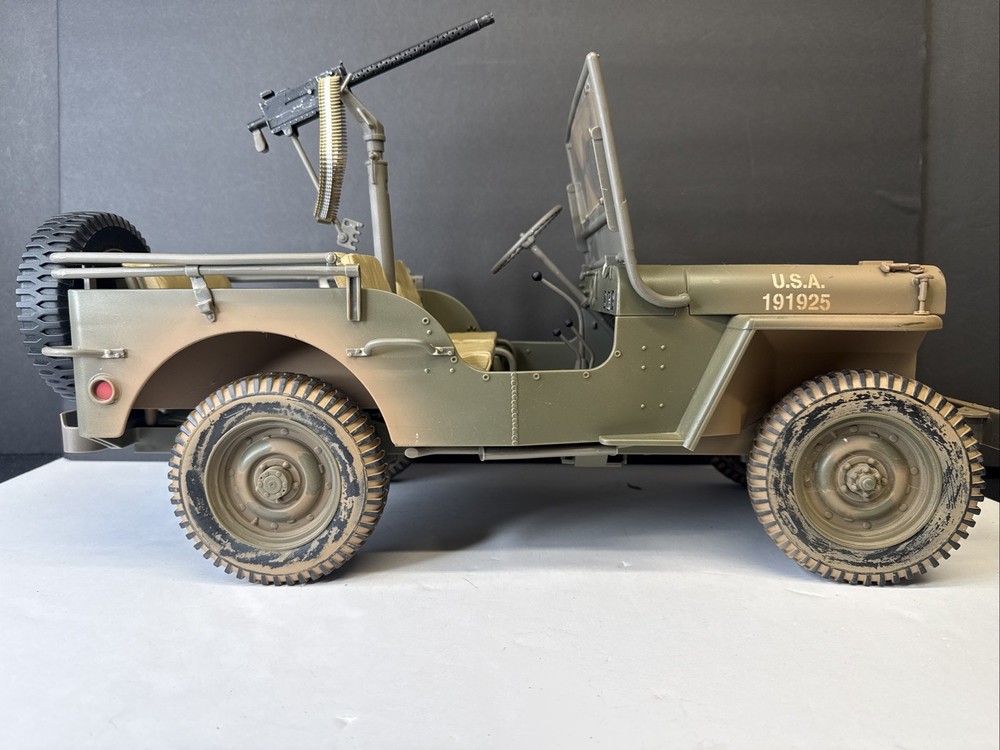 Hasbro GI Joe 12″ WWII 1941 Jeep Willys US Army 1:6 Scale W/ Turret Gun (2001)