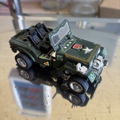 Hound 1984 CIRCLE STAMP Hasbro G1 Transformers Military Jeep Figure Takara Japan