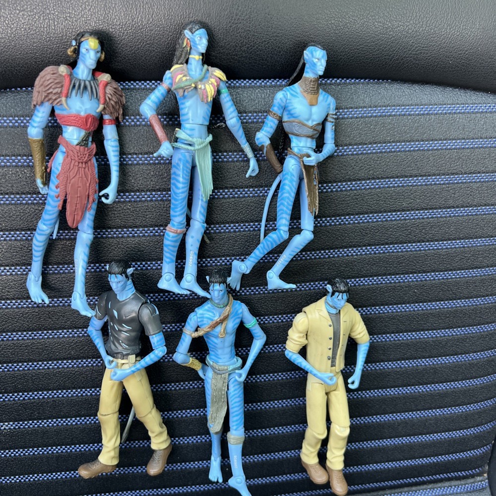 Avatar Figure Lot James Cameron Mattel Eytukan, Jake Sully x3, Tsu’Tey, Neytiri