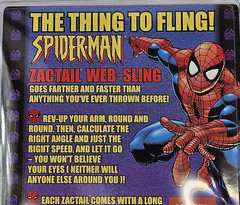 Vintage Spiderman Toy Web Shooter Water Ball 2001 Marvel Catpro Balzac NOS