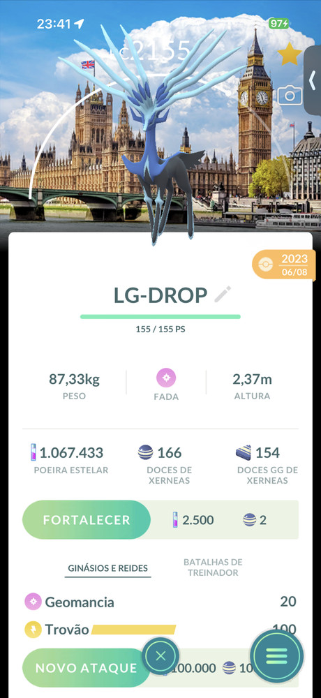 Pokémon✨Xerneas London Background✨Go Tour✨Trade✨Go✨