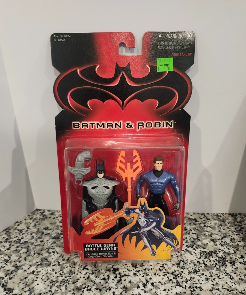 Battle Gear Bruce Wayne 1997 BATMAN & AND ROBIN Kenner MOC NEW