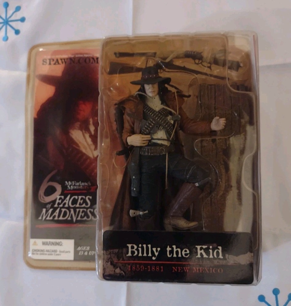Vintage Billy The Kid Faces of Madness 6 McFarlane Monsters Figure Cowboy